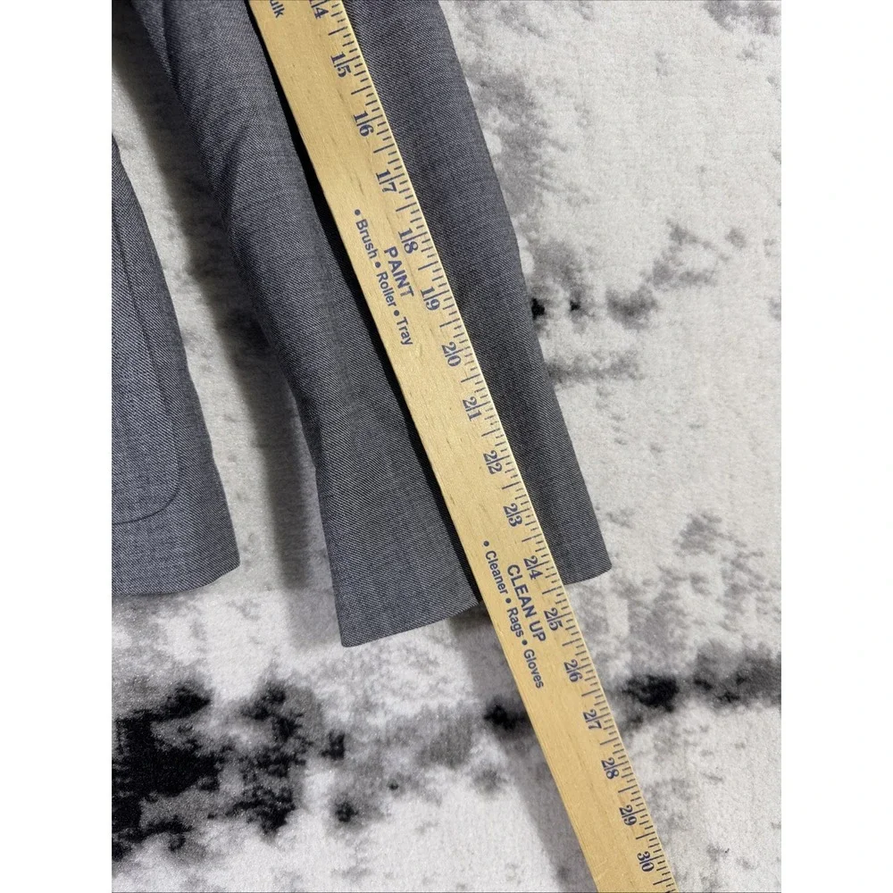 Ralph Lauren Collection Classics Jacket Womens‎ 10 Gray 3 Button Wool Stretch